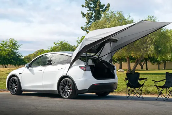 特斯拉Model Y 车尾天幕，4.5m² 遮阳空间，仅售699元！