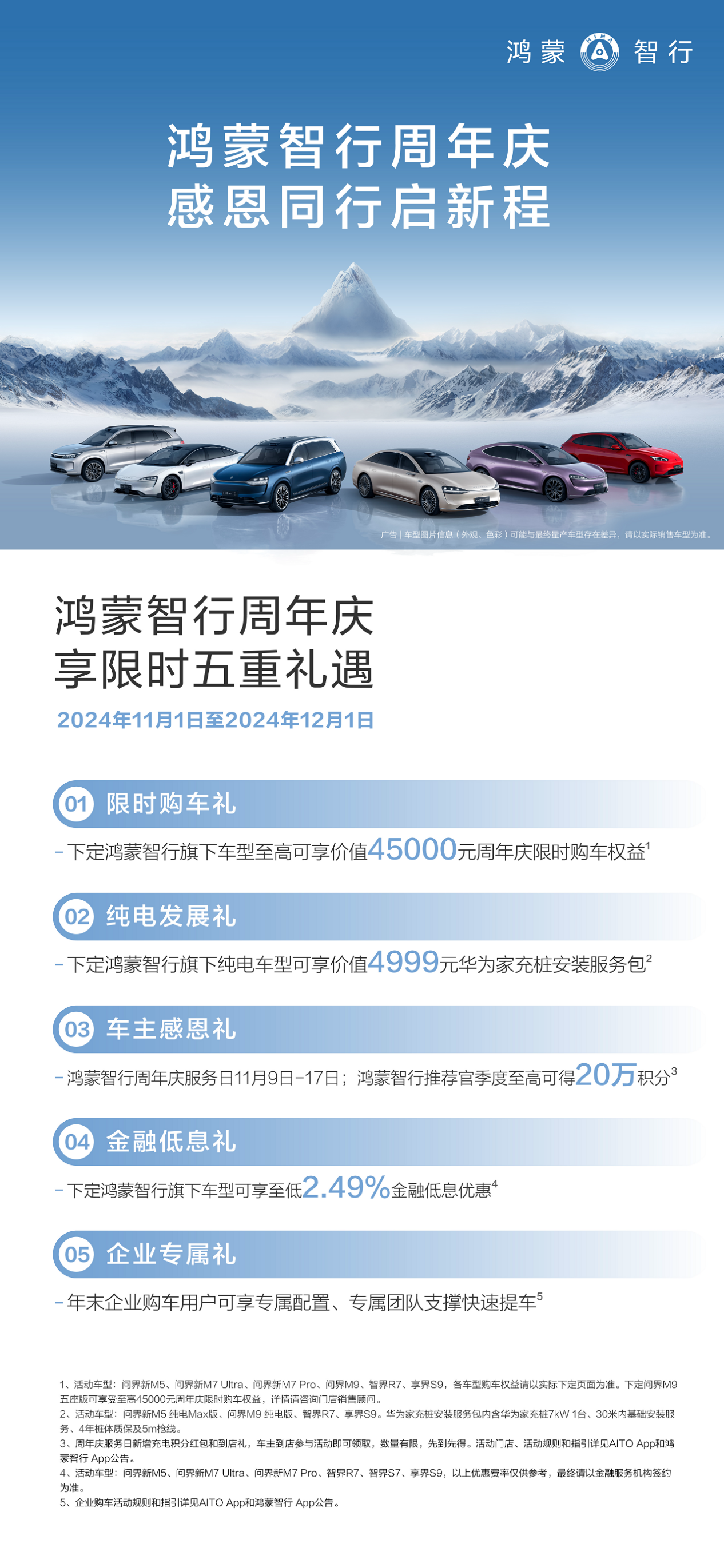 智驾智舱双升级，入手问界新M5享至高45999元鸿蒙智行周年庆限时惠(图5)